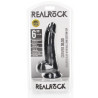 Real Rock Ultra Skin Gode Balls Curved RealRock 12.5 x 3.6cm Noir